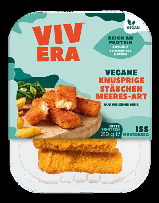 Die Vegane Knusprige Stäbchen Meeres-Art von Vivera lassen Kindheitserinnerungen wach werden!Die veganen Fischstäbchen von Vivera lassen Kindheitserinnerungen wach werden!