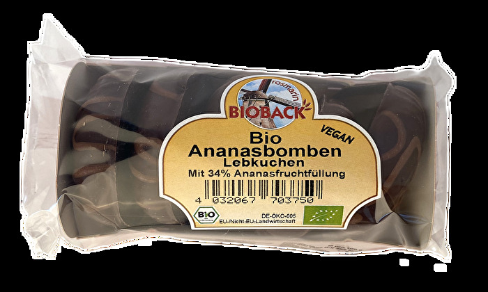 Die Ananasbomben von Rosmarin Bioback sind saftige Lebkuchen mit Ananasmus gefüllt.