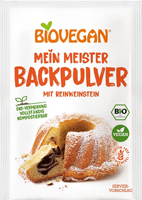 Das MEISTER Backpulver mit Tapioka von Biovegan ist schon eine kleine Revolution in der Küche!