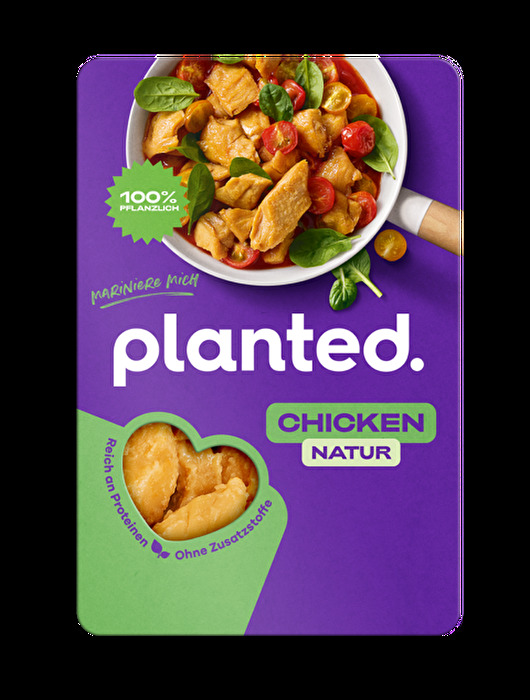 Das Chicken Natur von planted. – eine pflanzliche Alternative aus Erbsenprotein, ideal für kreative Köche.