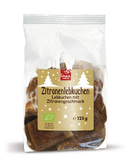 Zitronenlebkuchen von Linea Natura – herrlich aromatische Lebkuchen mit feinem Zitronengeschmack in bester Bio-Qualität. Eine fruchtig-würzige Köstlichkeit.