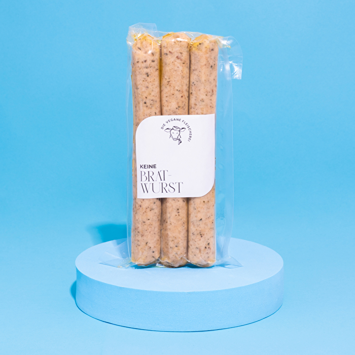 Die Keine Bratwurst von Die Vegane Fleischerei ist leicht zuzubereiten, egal ob in der Pfanne oder auf dem Grill.
