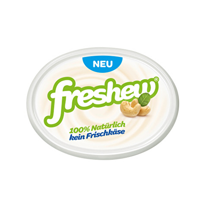Hergestellt aus hochwertigen Cashews, die direkt im Ursprungsland verarbeitet werden, ist der freshew - vegane Aufstrich von freshew eine echte Alternative zu Frischkäse.