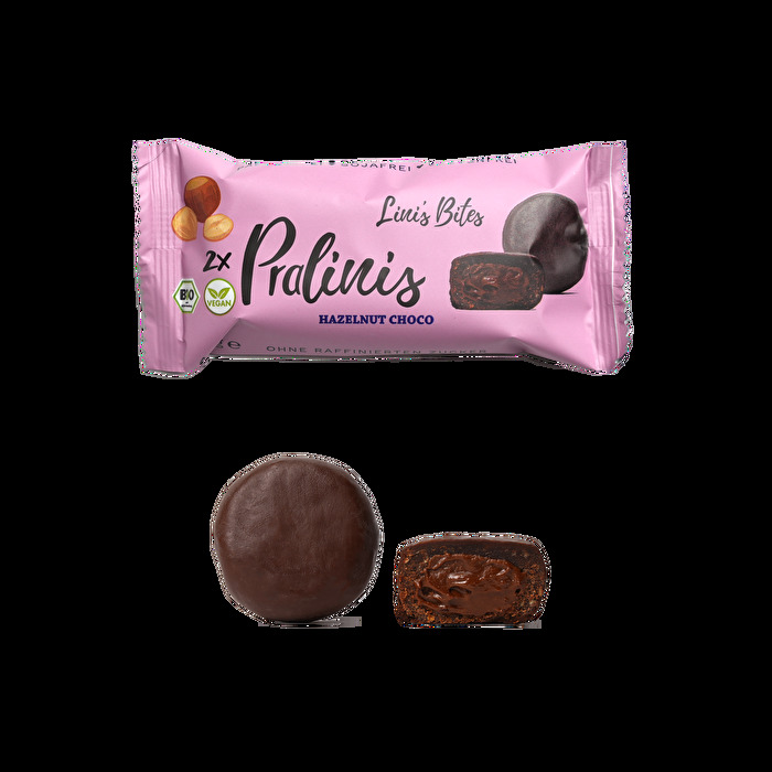 Für alle, die von Schokolade nicht genug bekommen können, sind die Hazelnut Choco Pralinis von Lini's Bites die beste Wahl.