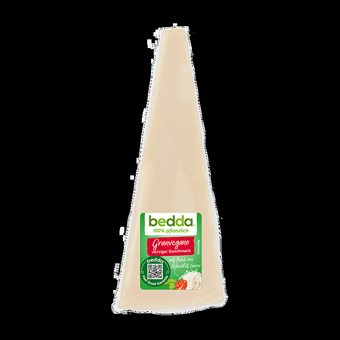 Ein ganzes Stück Bedda Käsegenuss: Der Granvegano Keil wird dich nicht enttäuschen, wenn du die italienischen Geschmackswelten liebst!