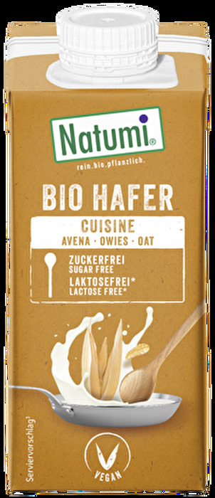 Die Hafer Cusine von Natumi schmeckt leicht nussig und verfeinert schnell Suppen, Saucen, Kuchen und Desserts, Dips oder Gemüsegerichte.