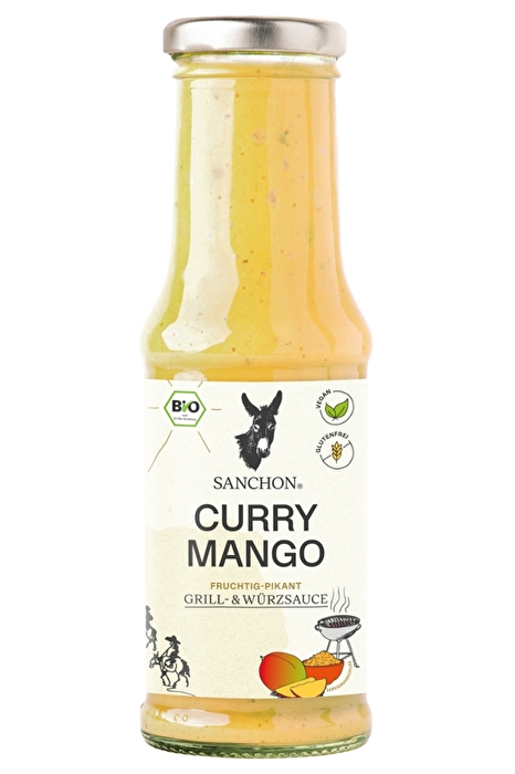 Die Sanchon Grill- und Würzsauce Curry Mango passt wirklich fabelhaft zu deiner sommerlichen Grillparty.