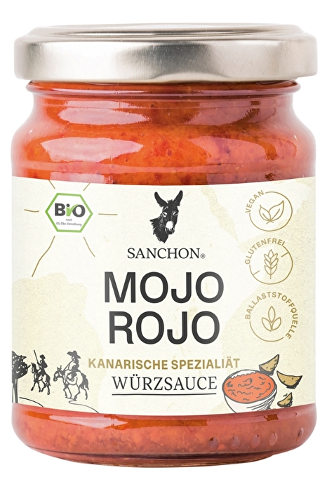 Die Mojo Rojo Würzsauce von Sanchon ist der kanarischen Spezialität nachempfunden. kaufen!