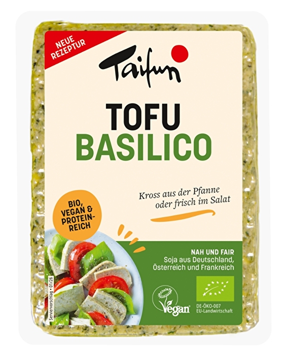 Im Tofu Basilico von Taifun steckt die ganze Kraft des mediterranen Kräutergartens.veganen Onlineshop kaufen!