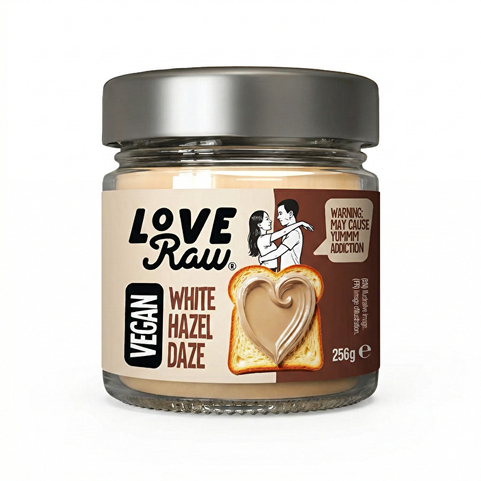 Der White Hazel Daze Spread von LoveRaw wird Dein neuer Lieblingsaufstrich, wenn Du auf helle Haselnusscreme stehst!