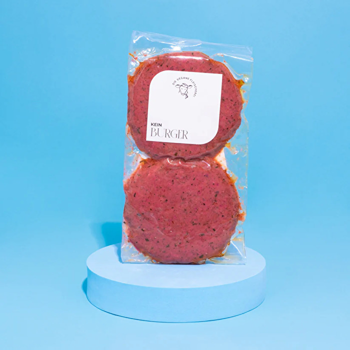 Die leckeren Kein Burger von Die Vegane Fleischerei sind perfekt für den Grill oder die Pfanne.
