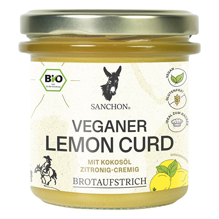 Der Vegane Lemon Curd von Sanchon bringt frische Zitrusnoten und feine Cremigkeit in perfekter Harmonie zusammen.