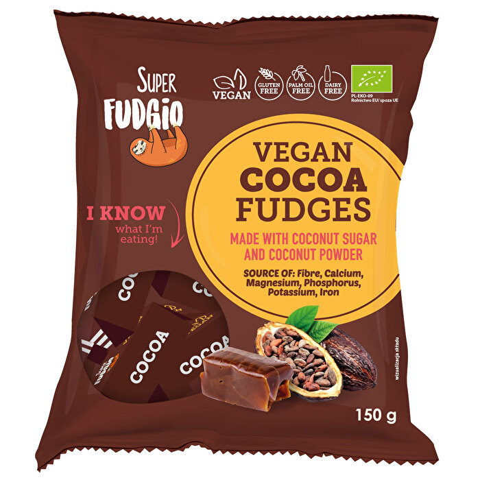 Die Toffees °Cocoa Flavour° von Super Fudgio schmecken wirklich verdammt schokoladig, schmelzen im Mund und sind von Natur aus extrem soft! Toffees wie sie eben sein sollten!