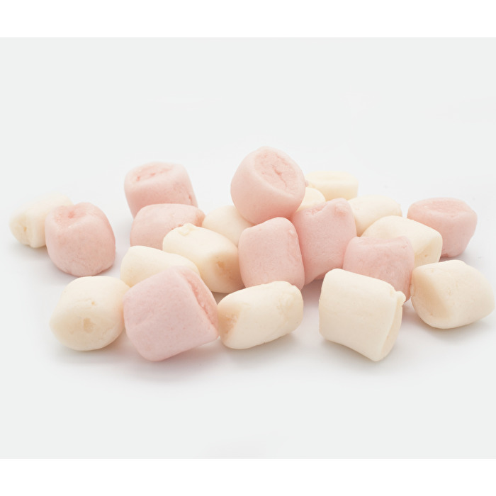Leckere, vegane Marshmallows im Mini-Format ohne Gelatine gibt's nur von planeo.