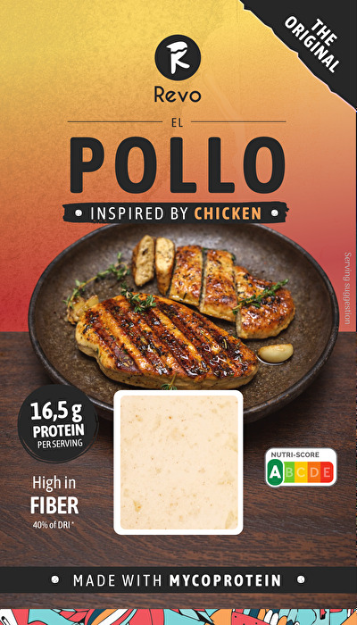 Das EL POLLO - THE ORIGINAL von Revo ist eine Alternative zur klassischen Hähnchenbrust auf Basis von Mykoprotein.