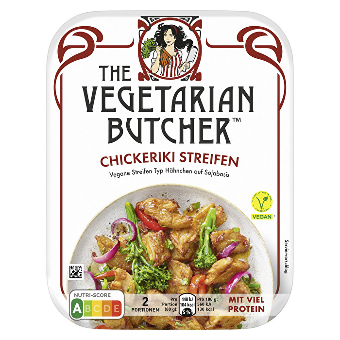 Die Chickeriki Streifen von The Vegetarian Butcher bringen mediterran-würzigen Geschmack auf deinen Teller.