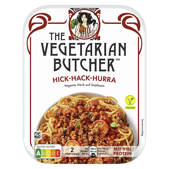 Das Hick-Hack-Hurra von The Vegetarian Butcher überzeugt mit seiner saftigen Konsistenz und vielseitigen Einsatzmöglichkeiten in deiner Küche.