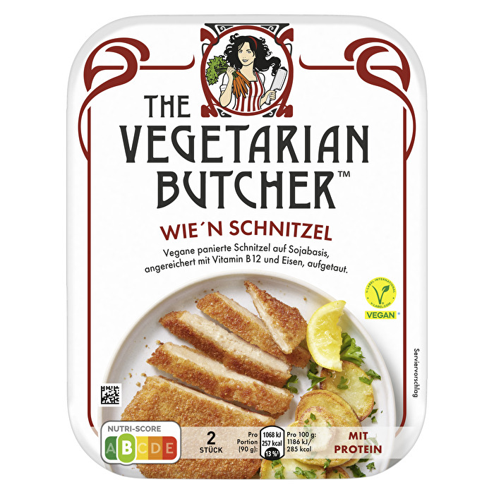 Das Wie'n Schnitzel von The Vegetarian Butcher bringt klassischen Genuss auf den Teller und das ganz ohne tierische Zutaten.