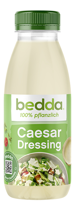 Das Ceasar Dressing von bedda verleiht Salaten eine besonders aromatische Note. Mit seinem ausgewogenen Zusammenspiel aus feiner Säure und einer dezenten, käseähnlichen Würze sorgt es für ein vollmundiges Geschmackserlebnis und rundet frische Zutaten perfekt ab.