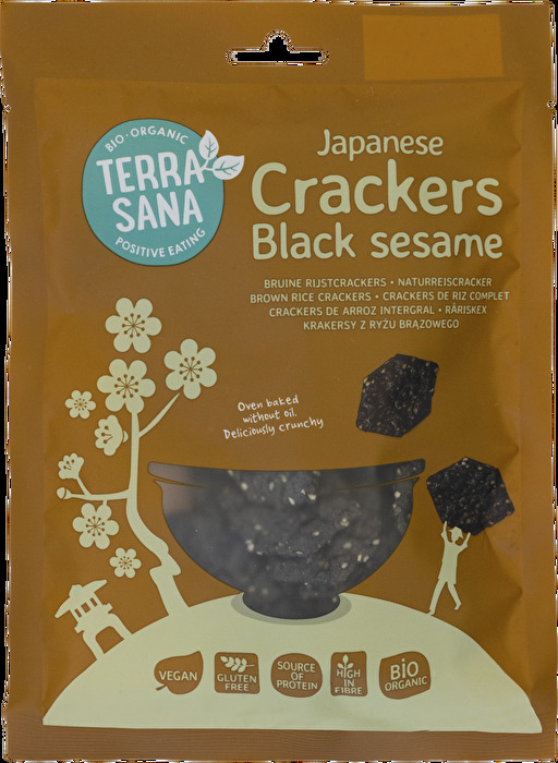 Die Naturreiscracker mit schwarzem Sesam von TerraSana begeistern durch ihren intensiven, leicht nussigen Geschmack und ihre besonders knusprige Textur.