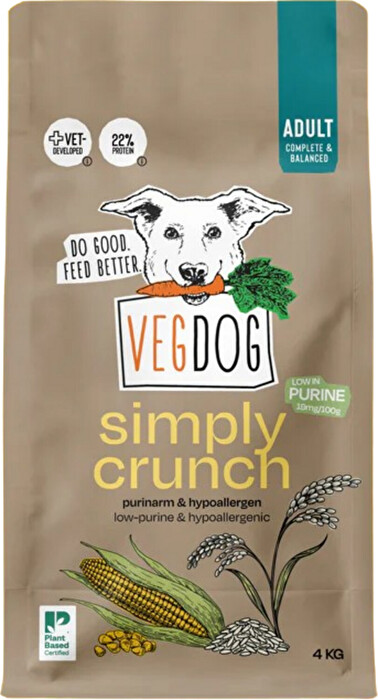 Das Green Crunch 4kg von Vegdog vereint das Beste, was in veganem Hundefutter enthalten sein kann!