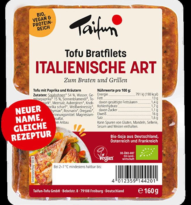 Die Bratfilets Italienische Art von Taifun zeigen sich mit einer unverkennbaren, klassischen mediterranen Note aus Paprika, Tomaten und Oregano!