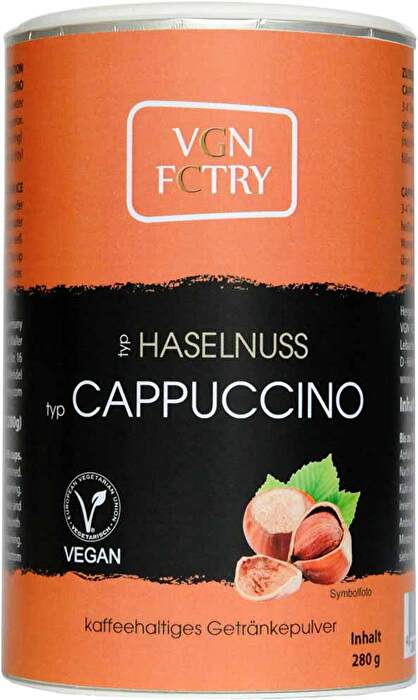 Instant Cappuccino Haselnuss von VGN FCTRY bei kokku im veganen Onlineshop kaufen