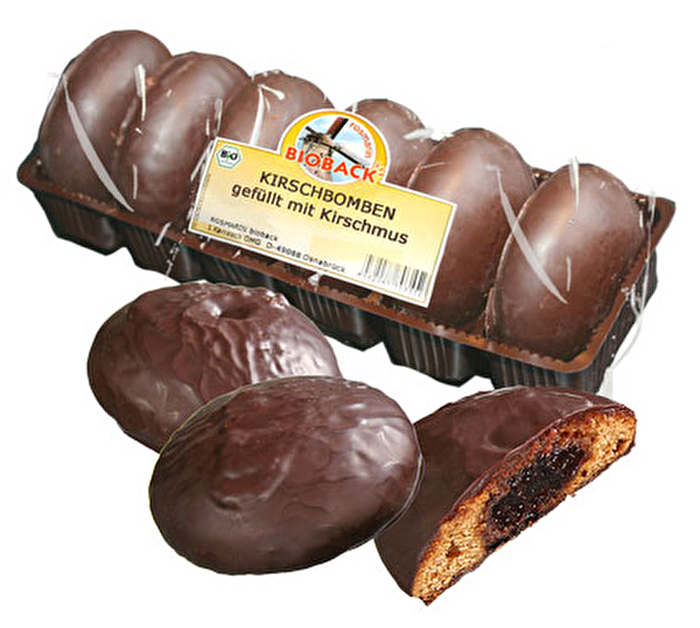 Die fruchtig gefüllten Lebkuchen von Rosmarin Bioback mit Sauerkirschfüllung (34%), umhüllt von feiner Zartbitterschokolade ist ein Must-Have in der Adventszeit!