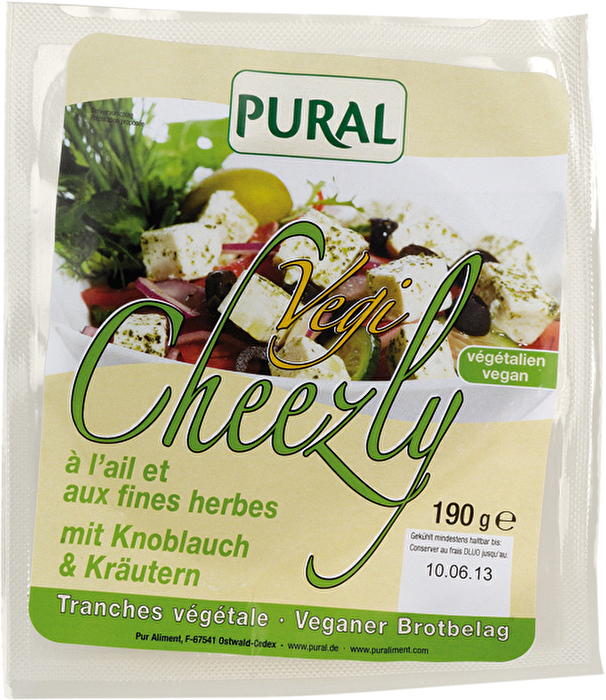 Vegi Cheezly Knoblauch & Kräuter von Pural günstig bei Kokku im Veganshop kaufen!