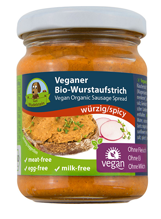 Veganer Wurstaufstrich °Würzig° von Gut Wudelstein günstig bei Kokku im Veganshop kaufen!