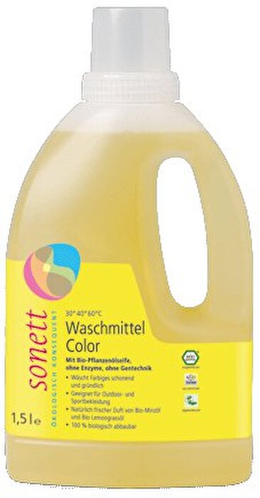 Waschmittel Color Mint & Lemon 1,5l von Sonett günstig bei Kokku im Veganshop kaufen!