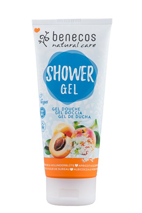 Shower Gel °Aprikose & Holunderblüte° von Benecos bei kokku-online.de kaufen!
