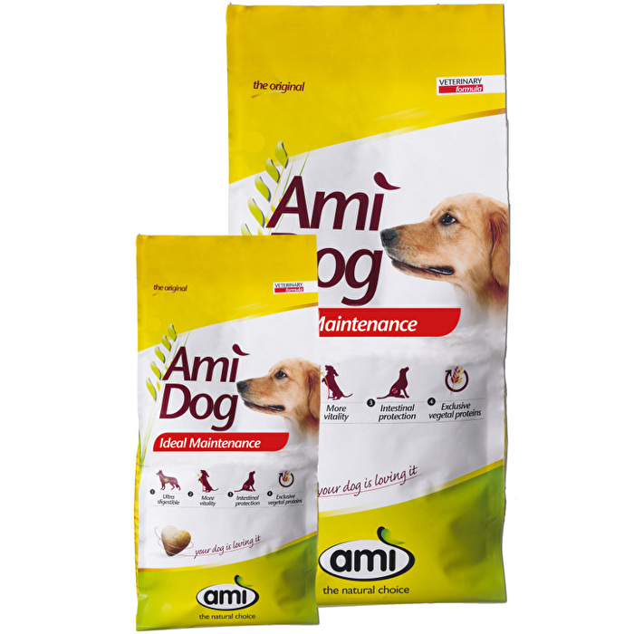 Das AMI Dog Trockenfutter ist ein Alleinfuttermittel für Hunde.