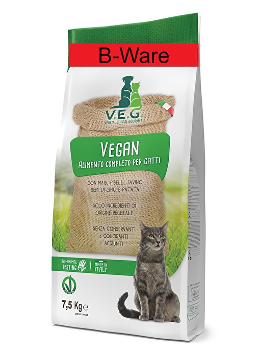 Mit dem Alleinfutter für ausgewachsene Katzen von V.E.G. ist deine Katze ab sofort bestens versorgt.