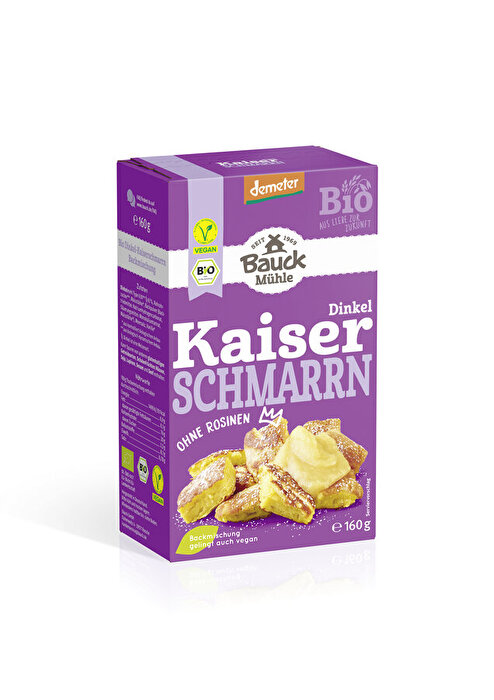 Die Kaiserschmarrn Dinkel Backmischung von BauckHof ist ein Klassiker der österreichischen Küche.