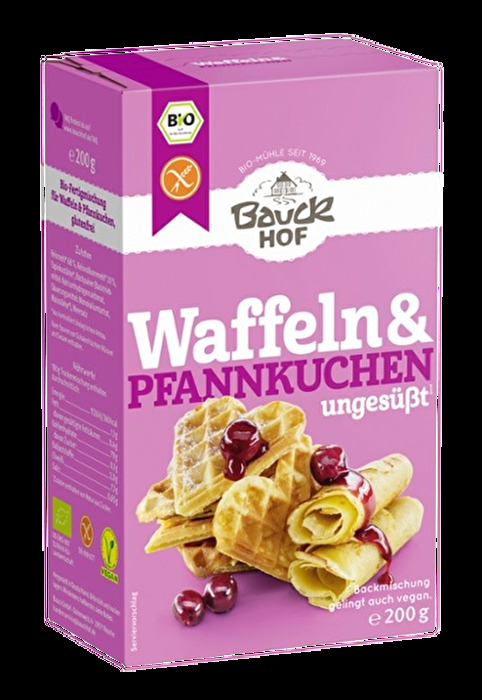 Lust auf glutenfreie Waffeln, herzhafte oder süße Pfannkuchen oder doch lieber American Pancakes? Mit der Backmischung für Waffeln & Pfannenkuchen von BauckHof gelingt die Zubereitung schnell und zuverlässig.