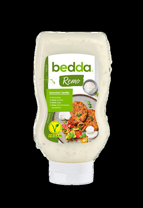 Remouladen-Fans aufgepasst! Die Bedda Remo ist wunderbar cremig, wunderbar würzig, wunderbar vegan.
