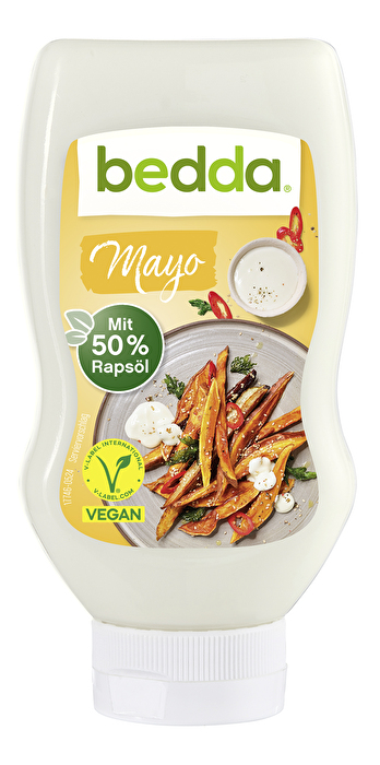 Mit der Veganen Mayonnaise von Bedda kannst Du Deine Pommes klassisch 