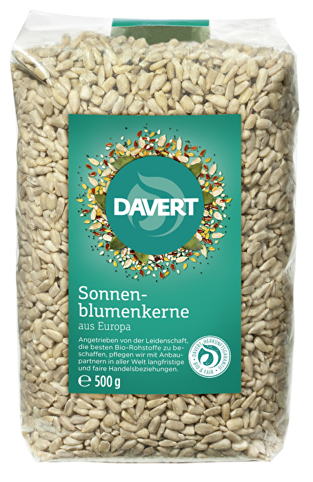 Sonnenblumenkerne von Davert stammen von ausgewählten Bio-Bauern in Europa.