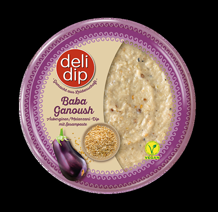 Mit dem Baba Ganoush Melanzani Dip von delidip holst Du Dir einen fernöstlichen Klassiker auf den Teller: ein Dip mit viel Persönlichkeit, der wunderbar zu gegrilltem Gemüse oder Falafel passt.