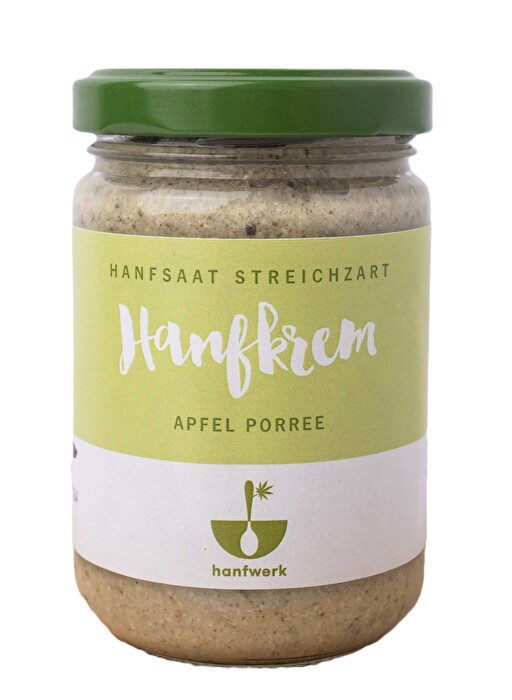 Hanfkrem Apfel Porree von hanfwerk bringt euch einen würzig -vollmundigen Aufstrich auf's Brot.