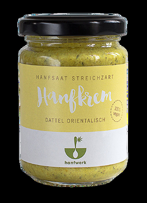 Die Hanfkrem Dattel Orientalisch von Hanfwerk zaubert geschmackliche Welten von 1001 Nacht auf den Teller.