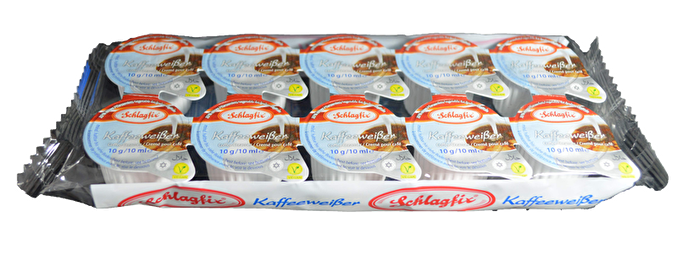 Mit der laktose-, gluten- und cholesterinfreien Variante von Leha Schlagfix Kaffeeweißer steht deinem morgendlichen Kaffeegenuss nichts mehr im Weg.