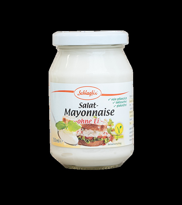 Mit der veganen Schlagfix Salatmayonnaise von LeHA gibt es endlich auch cremigen Mayo für die vegane Genusswelt.