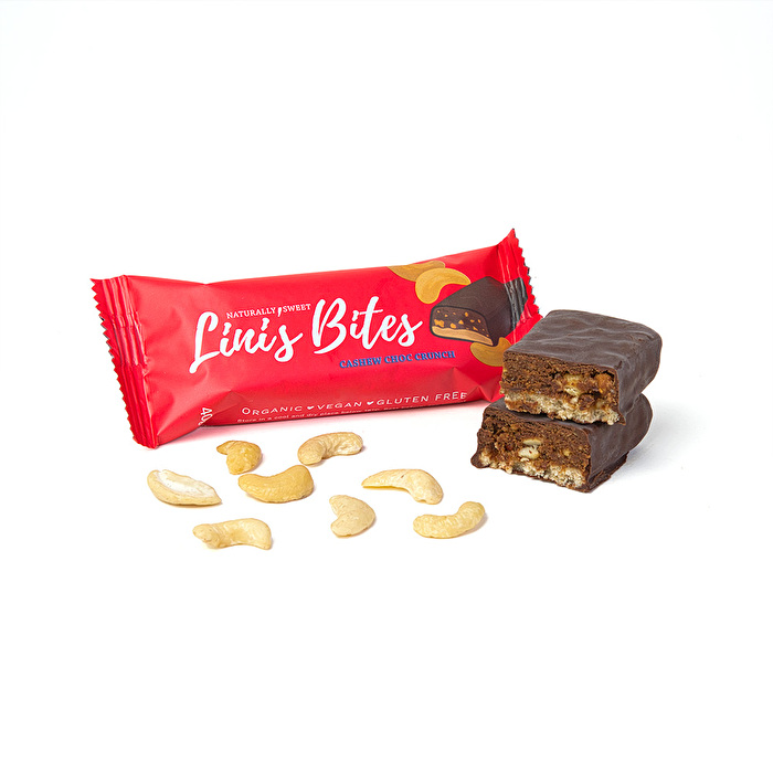 Cashew Choc Crunch Riegel von Lini's Bites günstig im Veganshop bei kokku-online.de bestellen.