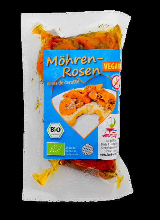 Die Möhren-Rosen von Lord of Tofu sind für alle, die nur schweren Herzens auf Räucherlachs beim Brunch oder Abendbrot verzichten können.