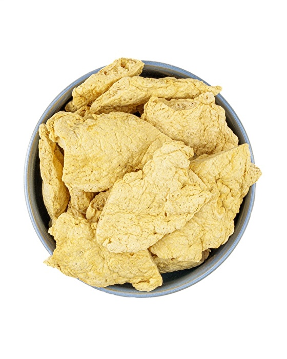 Aus dem 6kg-Pack werden 12-18kg fertiges Erbsenfleisch in bester Bio-Qualität.