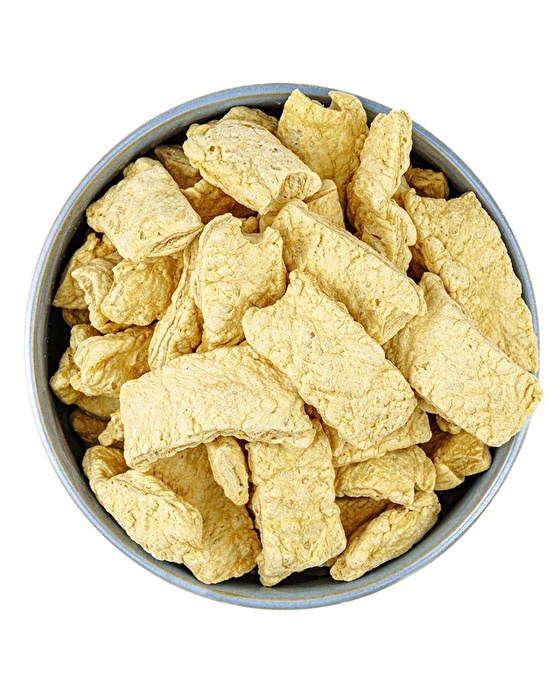 Die BIO Erbsen-Schnetzel von planeo im 800g-Pack sind perfekt für alle geeignet, die gern auf Soja verzichten, aber sich trotzdem Ihre Fleischalternativen selbst würzen wollen.