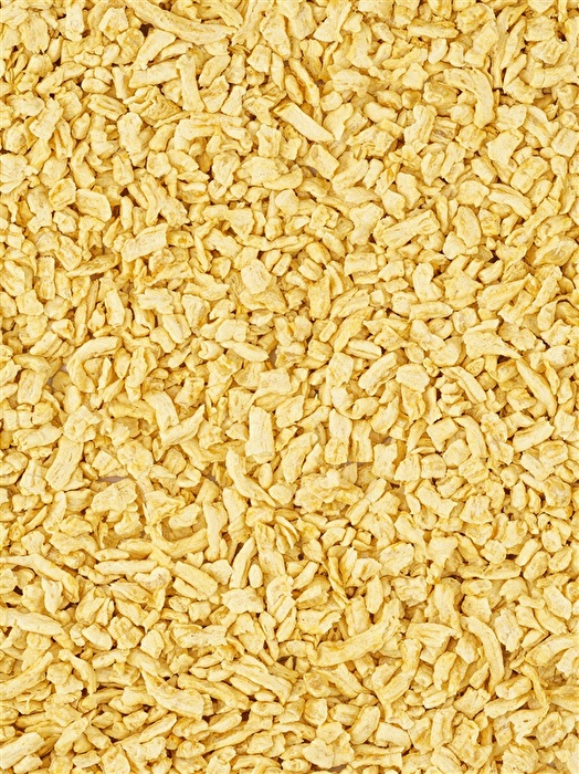 10kg des Texturates ergeben 20-30 kg des fertigen Produktes - die Ergiebigkeit weiß zu überzeugen.