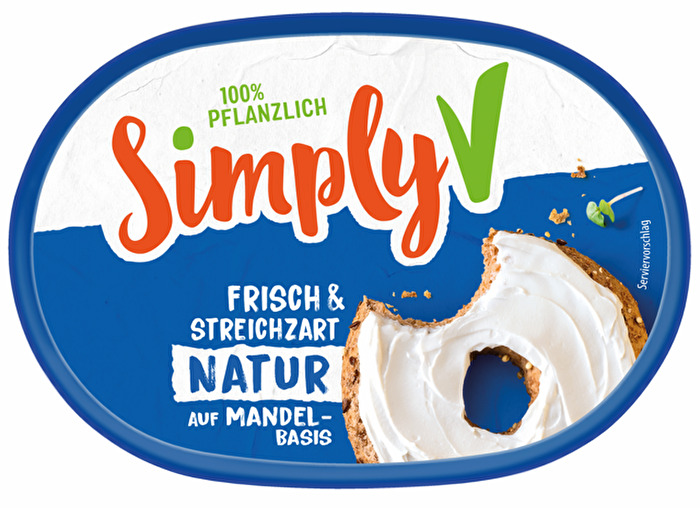 Der Streichzart Natur von Simply V ist ein lockerer, cremig-leichter Brotaufstrich aus Mandeln und Kokosöl, der auch als Dip, beim Grillen, Kochen und Backen eine richtig gute Figur abgibt!